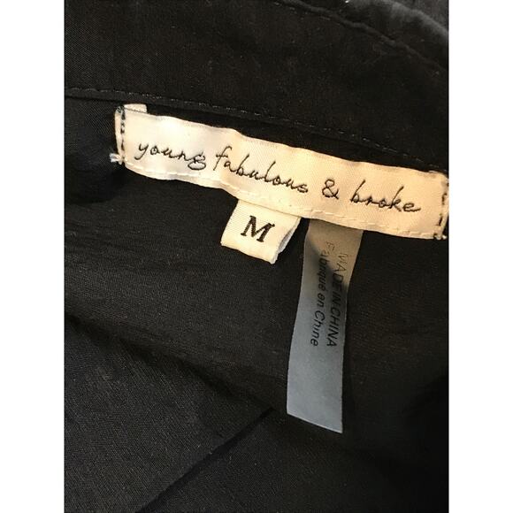 The Young Fabulous & Broke Black Open Back Maxi Dress Size Medium - Picture 11 of 14